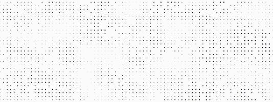 Pattern of Fading Squares. Subtle Halftone Grid. Minimalistic Design with Small Black Points Fading on White Background for Print and Web. vector
