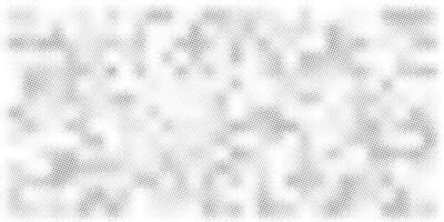 Grunge halftone background. Faded grit noise texture. White and black sand gradient. Retro pixelated bg. illustration vector