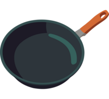 A frying pan with a handle on it png