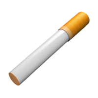 niet verlicht sigaret met wit filter en geel tip geïsoleerd Aan transparant achtergrond png