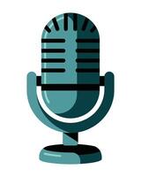 A microphone icon on a white background vector