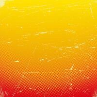 Old scratched card with halftone gradient vector