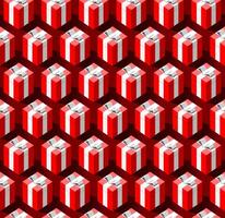 Seamless pattern with gift boxes vector