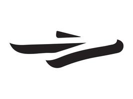Hand-drawn straight volumetric black arrow isolated on a white background. Concept of direction, navigation, pointers, movement. Design element, symbol. Doodle style, sketch vector