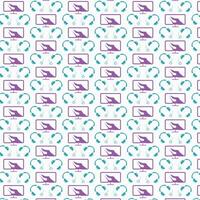 A pattern with purple and blue arrows on it vector