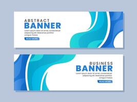 Abstract yellow waves banner template vector