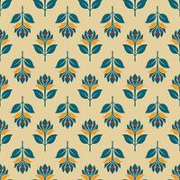 a pattern with leaves on it vector