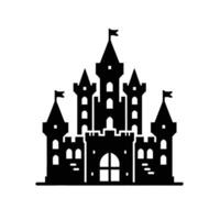A castle icon on a white background vector