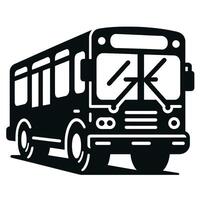 Bus icon on white background vector