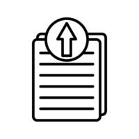 document upload icon vector