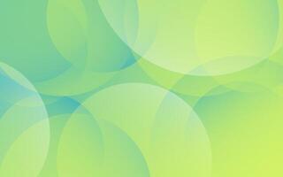 Abstract green and yellow geometric circle pattern illustration background. 3D view and simple pattern. Cool and luxury design. vector