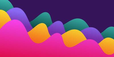 Modern premium colorful wavy abstract background in background. Eps10 vector