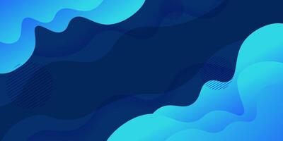 Abstract blue gradient wave background with simple shape elements. Colorful blue design. Elegant concept. Eps10 vector