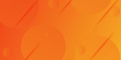 Abstract geometric colorful orange background with wavy fluid shapes with simple patterns. Bright orange background design. Cool and modern concept. vector