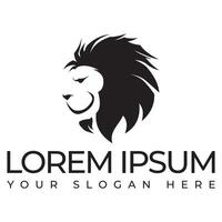 Unique design of a majestic lion, side view vector