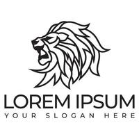 Design of a picture of a mighty lion staring sharply vector