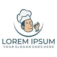 Yummy chef image design vector
