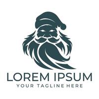 Design image of santa with thick beard vector