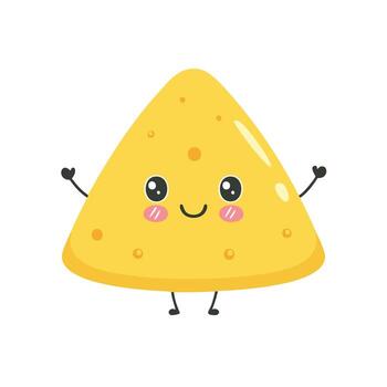 papas fritas comida comer comida bocadillo cocina animación personaje vector