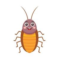 Cockroach Insect Bug Animation Kawaii Character Pest vector