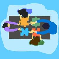 Work in team vector