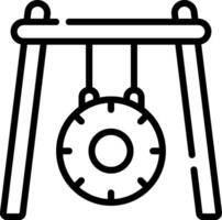 A swing set icon on a white background vector