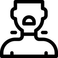 A man with a beard and a mustache vector