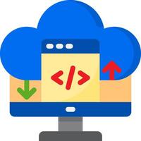 Cloud computing and the future of web development vector
