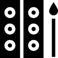 A black and white image of a paintbrush and a paint can vector