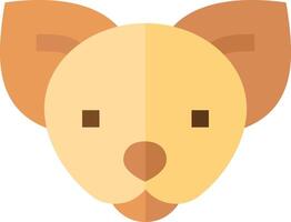 A dog's head with a brown and tan color vector