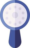 A blue and white pedestal with a white base vector