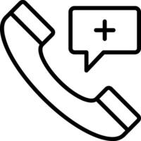 Phone icon with speech bubble vector