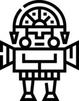 A black and white drawing of a man in a costume vector