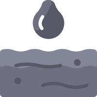 Water drop on a rock icon illustration design vector
