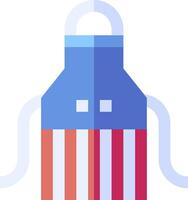 A blue and red american flag with a robot head vector