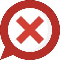 A red cross with an x in the middle of it vector