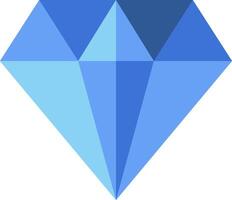 A blue diamond with a white background vector