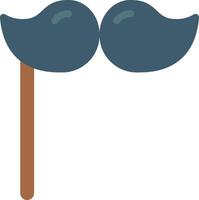 A pair of blue mustaches on a stick vector