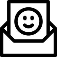A smiley face in an envelope vector