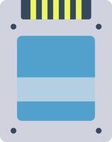 A flat icon of a memory card vector