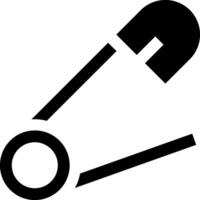 A black and white image of a pin vector