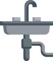 A sink with a faucet and a faucet vector