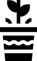 Plant pot icon vector