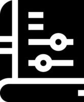 A black and white icon of a computer vector