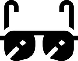 A black and white image of a pair of sunglasses vector