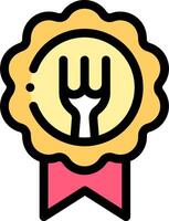 A fork and spoon icon on a white background vector