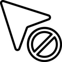 A black and white image of a no sign vector