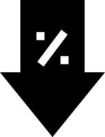 A black and white arrow with a white cross vector
