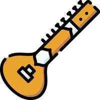 A guitar icon on a white background vector