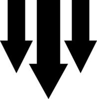Three arrows pointing in different directions vector